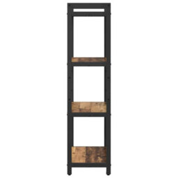 Berkfield Modern Bookcase Old Wood 60 X 30 X 118 Cm Engineered Wood - thumbnail 6