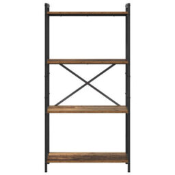 Berkfield Modern Bookcase Old Wood 60 X 30 X 118 Cm Engineered Wood - thumbnail 5