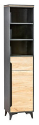 Arte Gappa Ga3 Tall Cabinet - Contemporary Mountain Ash & Fresco, H1996mm W468mm D400mm - thumbnail 1