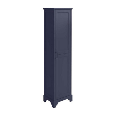 Plum&clay Belmont Charcoal Blue Traditional Floor Standing Bathroom Tall Storage Unit - image 1
