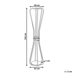 Beliani  Coat Stand Ordway Silver - thumbnail 3