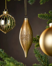 WeRChristmas Pale Gold Glass Christmas Baubles, 20 Pack - thumbnail 4