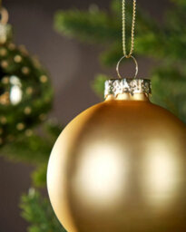WeRChristmas Pale Gold Glass Christmas Baubles, 20 Pack - thumbnail 5