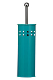 Premier Housewares Interiors By Premier Unique Turquoise Square Design Toilet Brush, Cut-Out Loo Brush For Everyday Use, Durable Lavatory Brush