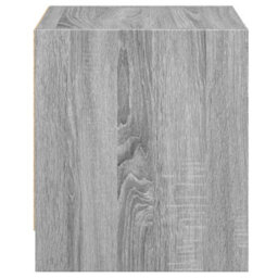 Berkfield Bedside Cabinet With Glass Door Grey Sonoma 35X37X42 Cm - thumbnail 7