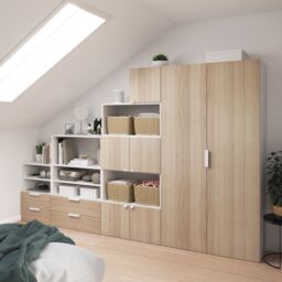 GoodHome Atomia Modular Gloss Oak Effect Slab Medium External Drawer (H)185mm (W)497mm (D)300mm, Set Of 2 - thumbnail 3
