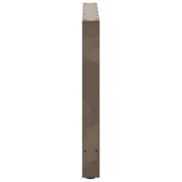 Berkfield Dining Table Legs Natural Steel 2 Pcs 80X(72-73) Cm Steel - thumbnail 6