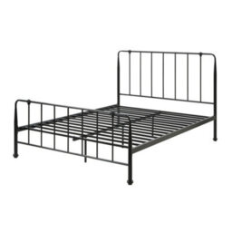 SlumberWorx Hitchin Black Metal Industrial Bed Frame - Small Double / Double / King - thumbnail 6