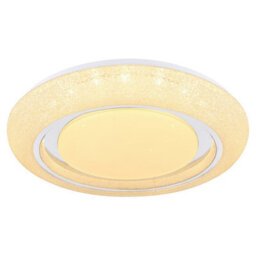 Luminosa Lighting Luminosa Rada Decorative Flush Ceiling Light White Led Dimmable 3000-6000K Remote Control Tuya Smart - thumbnail 5