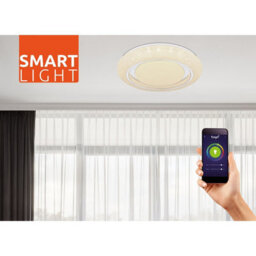 Luminosa Lighting Luminosa Rada Decorative Flush Ceiling Light White Led Dimmable 3000-6000K Remote Control Tuya Smart - thumbnail 6