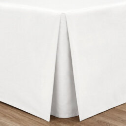 Catherine Lansfield Bedroom Easy Iron Percale Combed Base Valance Sheet 25Cm Depth With A 38Cm Frill White