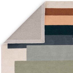 Cream Handmade Modern Geometric Wool Easy To Clean Rug For Living Room & Bedroom-200Cm X 290Cm - thumbnail 5