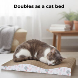 Skylos 4Pcs Cardboard Scratcher Scratching Lounge Pad Cat Scratching Board - thumbnail 6