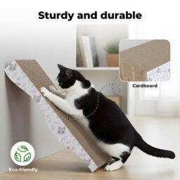 Skylos 4Pcs Cardboard Scratcher Scratching Lounge Pad Cat Scratching Board - thumbnail 7