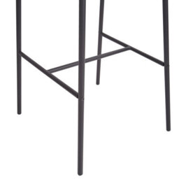 Wyld And Coco Nova Set Of 2 Brown Faux Leather Curved-Back Bar Chairs, Pack Of 2 - thumbnail 7