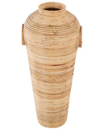 Wyld And Coco Natural Rattan Vase 70 Cm - Boho Rustic Home Decor - thumbnail 2
