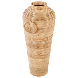 Wyld And Coco Natural Rattan Vase 70 Cm - Boho Rustic Home Decor - thumbnail 5