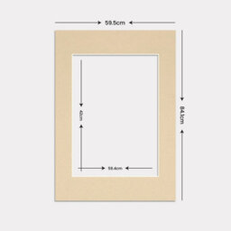 Ak Frames A1 Ivory Picture Mounts To Fit A2 Aperture Size - Mount Board Only (No Frame Included) - thumbnail 3