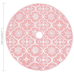 Walplus Luxury Christmas Tree Skirt With Sock Pink 150 Cm Fabric - thumbnail 8