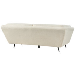 Beliani Sofa 3 Seater Lenvik Boucle White - thumbnail 7