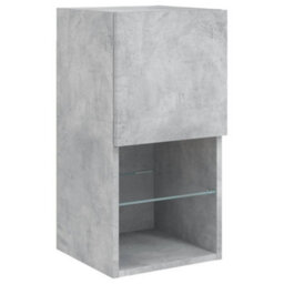 Berkfield Tv Cabinets With Led Lights 2 Pcs Concrete Grey 30.5X30X60 Cm - thumbnail 7