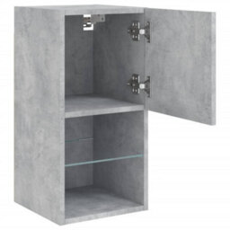 Berkfield Tv Cabinets With Led Lights 2 Pcs Concrete Grey 30.5X30X60 Cm - thumbnail 8