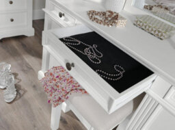 Statement Furniture Gainsborough White Dressing Table With 7 Drawers - thumbnail 2