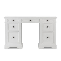Statement Furniture Gainsborough White Dressing Table With 7 Drawers - thumbnail 4