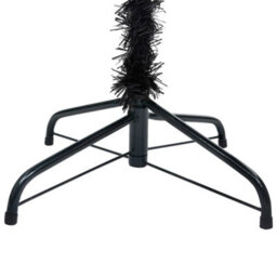 Berkfield Artificial Christmas Tree With Stand Black 210 Cm Pvc - thumbnail 4