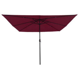 Berkfield Garden Parasol Red, Black 295 X 295 X 245 Cm Polyester, Steel - thumbnail 4