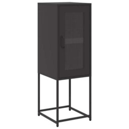 Berkfield Sideboard Black 36X39X107 Cm Cold-Rolled Steel - thumbnail 2