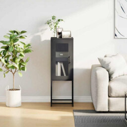 Berkfield Sideboard Black 36X39X107 Cm Cold-Rolled Steel - thumbnail 4