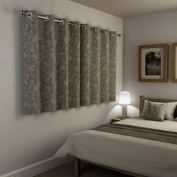 Enhanced Living Cuba Floral Trail Print Suede Sand Thermal Blackout Eyelet Curtains (Pair) - 90 X 90 Inch (229 X 229Cm) - thumbnail 3