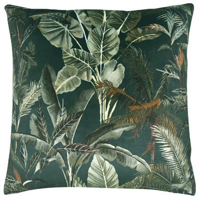 Evans Lichfield Kibale Leaves Jungle Leaves Feather Rich Cushion - image 1