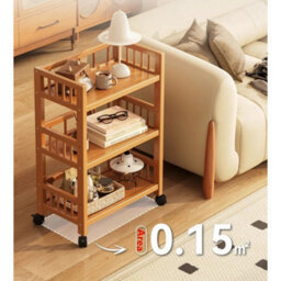 Small Bedside Table Cabinet Side Coffee Table Bedside Table Storage Rack New - thumbnail 3