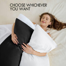 Bedlooms Dyed Pillowcase 2 Pair- Soft Plain Pillow Covers Black Envelop Closure - Easy Care Pillowcase Bedding Set 50X75 Cm - thumbnail 3