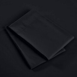 Bedlooms Dyed Pillowcase 2 Pair- Soft Plain Pillow Covers Black Envelop Closure - Easy Care Pillowcase Bedding Set 50X75 Cm - thumbnail 5
