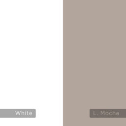 Decortie Saso Modern Corner Bookcase Shelving Unit Display Unit White, Mocha Grey Medium 141(H)Cm - thumbnail 4