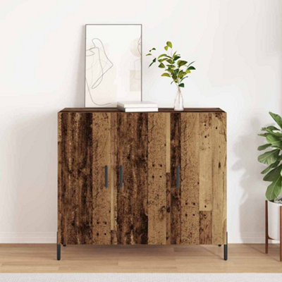 Berkfield Sideboard In Vintage Wood - 90X34X80 Cm, Made Of Engineered Wood - image 1