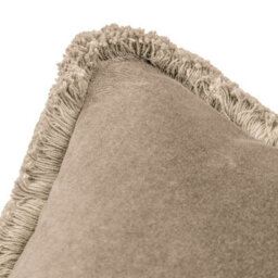 Paoletti Freya Velvet Fringed Feather Filled Cushion - thumbnail 3