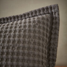 Pineapple Elephant Jaipur Chunky Waffle Cotton 30X50Cm Cushion Grey - thumbnail 2