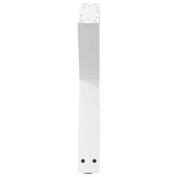 Berkfield Coffee Table Legs 2 Pcs White 60X(42-43.3) Cm Steel - thumbnail 6