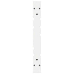 Berkfield Coffee Table Legs 2 Pcs White 60X(42-43.3) Cm Steel - thumbnail 7