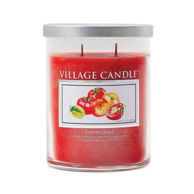 Village Candle Medium Tumbler Candle 14Oz - Tomato Basil