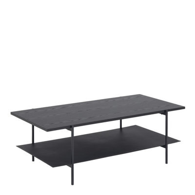 Furniture To Go Angus Coffee Table In Black & Powder-Coated Metal Legs - image 1