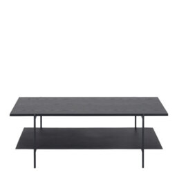 Furniture To Go Angus Coffee Table In Black & Powder-Coated Metal Legs - thumbnail 2