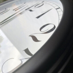 Primrose Large Black Outdoor Garden Wall Clock 57Cm Perfect Time Radio Controlled - thumbnail 4