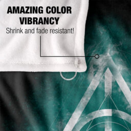 Harry Potter Deathly Hallows Watercolour Blanket Multicoloured (One Size) - thumbnail 4