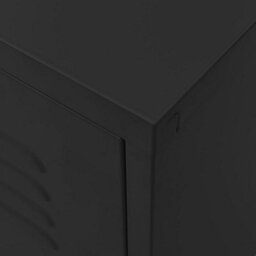 Berkfield Durable Tv Cabinet Black 105X35X50 Cm Steel - thumbnail 7