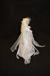 Samuel Alexander 30Cm White & Silver Christmas Tree Top Fairy Angel House Decoration Ornament - thumbnail 5